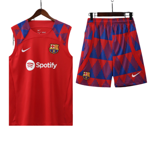 Conjunto Regata Barcelona 23/24 Nike - Vermelho
