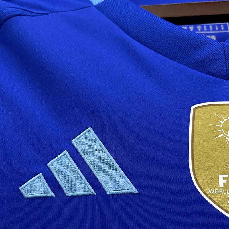 Camisa Adidas Argentina Copa América II Away Torcedor 2024/25 Masculino Azul