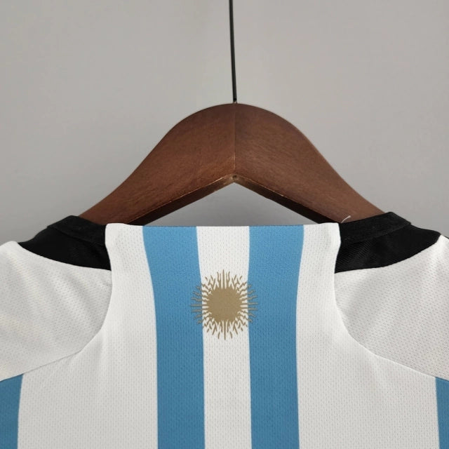 Camisa Argentina I Home 2022/23 Adidas Torcedor Masculino Azul e Branco (3 ESTRELAS)