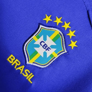 Kit Infantil Camisa + Shorts Infantil Seleção Brasileira - Azul
