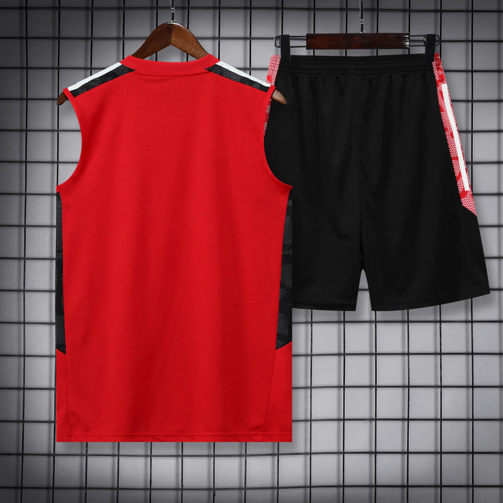 Conjunto Regata FC Bayern 22/23 Adidas - Vermelho+Preto