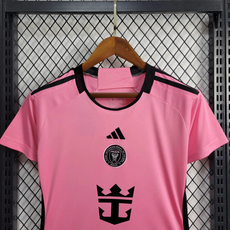 Camisa Inter Miami Adidas Torcedor 24/25 Feminina Rosa