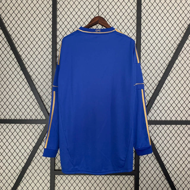 Camisa Retro Adidas Chelsea Manga Longa - 12/13 Azul