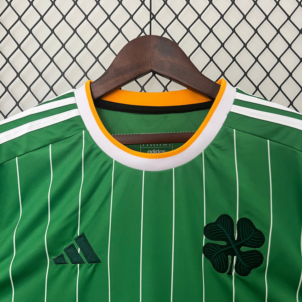 Camisa Celtic Edição "Irish Origins" 2024/25 Adidas Torcedor Masculino Verde