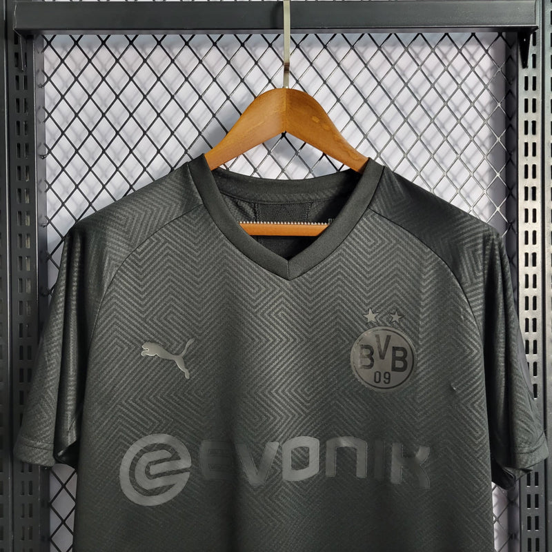 Camisa Retrô Borussia Dortmund 2019/20 Edição Especial 110 Anos Puma Masculina Preta