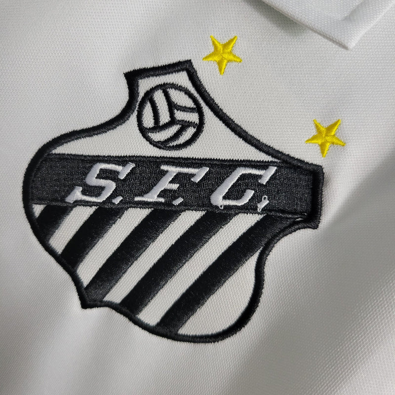 Camisa Santos I Pelé Retrô 1970 -  Masculina  Branco