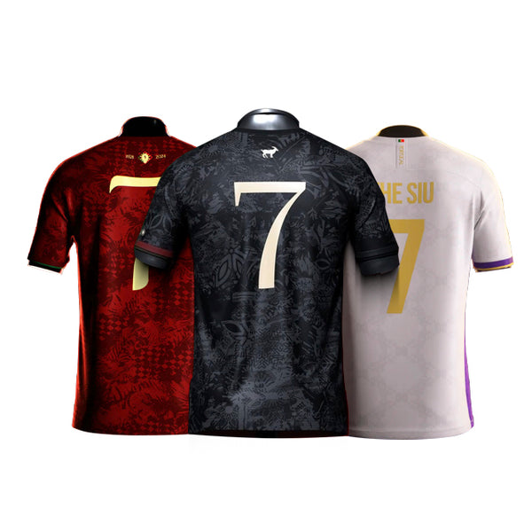 Kit Camisas CR7 The SIU (The Siu, The Siu 2, The Siu Portugal)