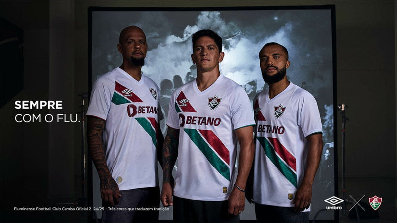 Camisa Fluminense II 2024/25 Torcedor Umbro Masculina Branco PRÉ-VENDA