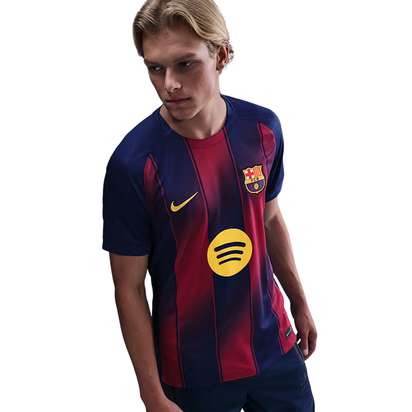 Camisa Barcelona Home 2025/26 Torcedor Nike Masculina  - Vermelho e Azul