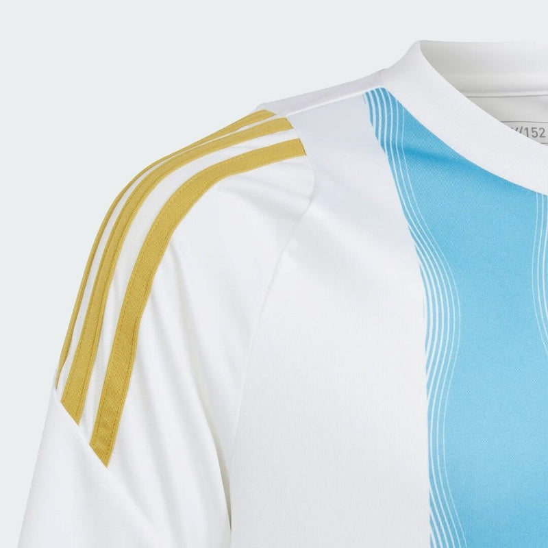 Camisa Adidas X Messi “Spark Gen10s” 2024/25 Torcedor Masculino - Branco/Azul Celeste