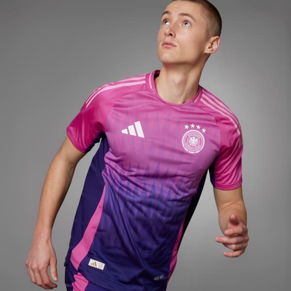 Camisa Adidas Alemanha II Euro Copa Torcedor 2024/25 Masculino Rosa e Roxo