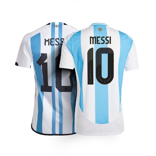 Kit Camisas Messi Cancha (Argentina 2024 e Argentina 2022)