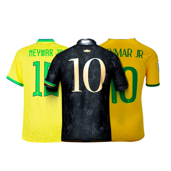 Kit Camisas Neymar The Prince (The Prince. Brasil 2022 e Brasil 2014)