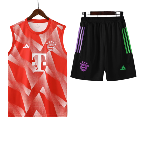 Conjunto Regata FC Bayern 23/24 Adidas - Vermelho