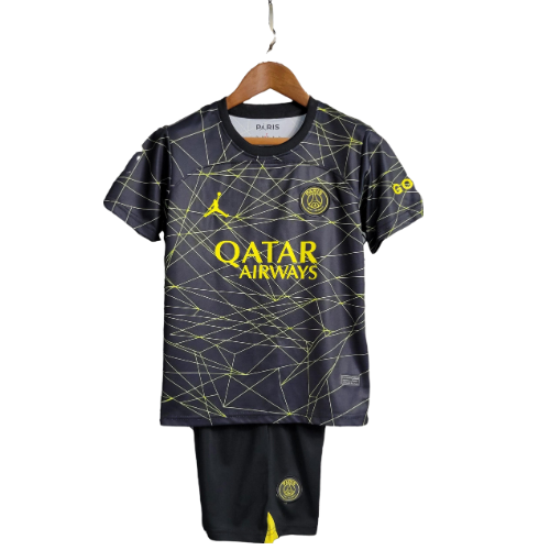 Kit Infantil Jordan PSG IV - 2023/24- Preto