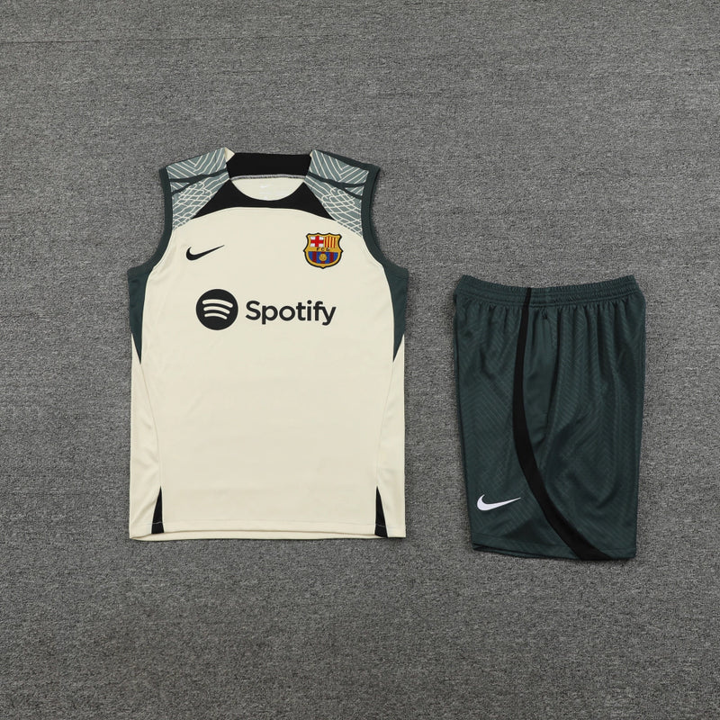 Conjunto Regata Barcelona Training 2023/24 Nike - Creme