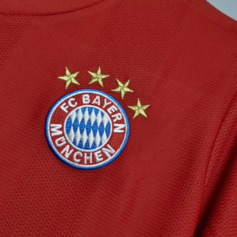 Camisa Retrô Bayern de Munique I Home 2020/21 Masculina Vermelha