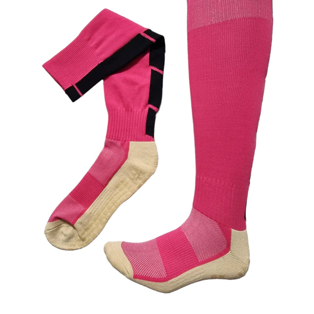 Meia Esportiva BHSPro Antiderrapante Antiaderente Profissional -rosa - Futebol Basquete Academia Tam. Unico 35 ao 44