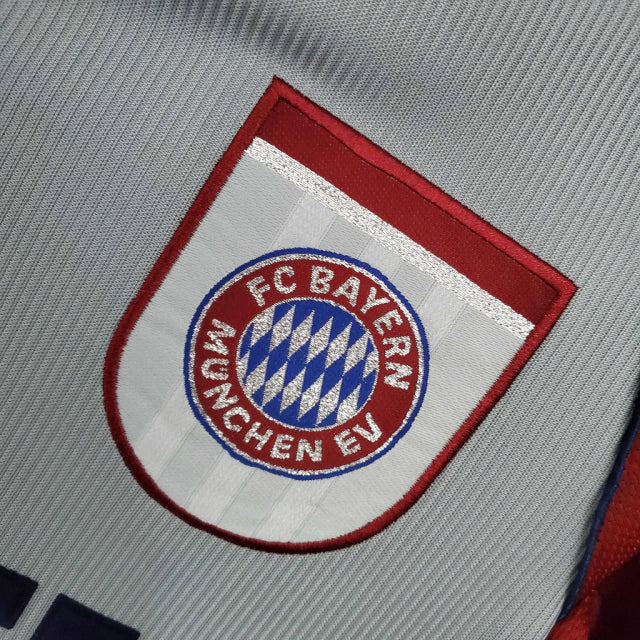 Camisa Bayern de Munique Retrô 1998/1999 Vermelha e Cinza - Adidas