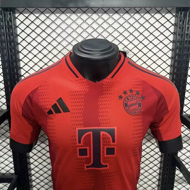 Camisa Bayern de Munique I Home Adidas Jogador 2024/25 Masculino Vermelho