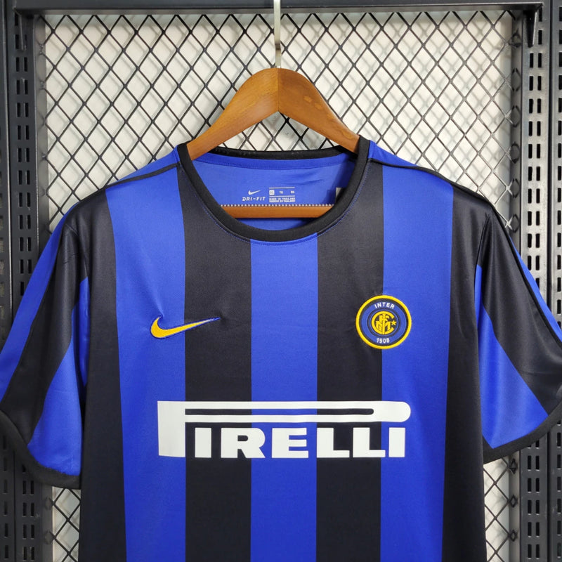 Camisa Retrô Inter de Milão I Nike 1999/00 Masculino Azul e Preto