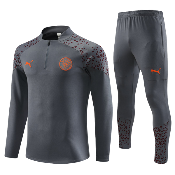 Conjunto Manchester City 23/24 Masculino Puma- Cinza