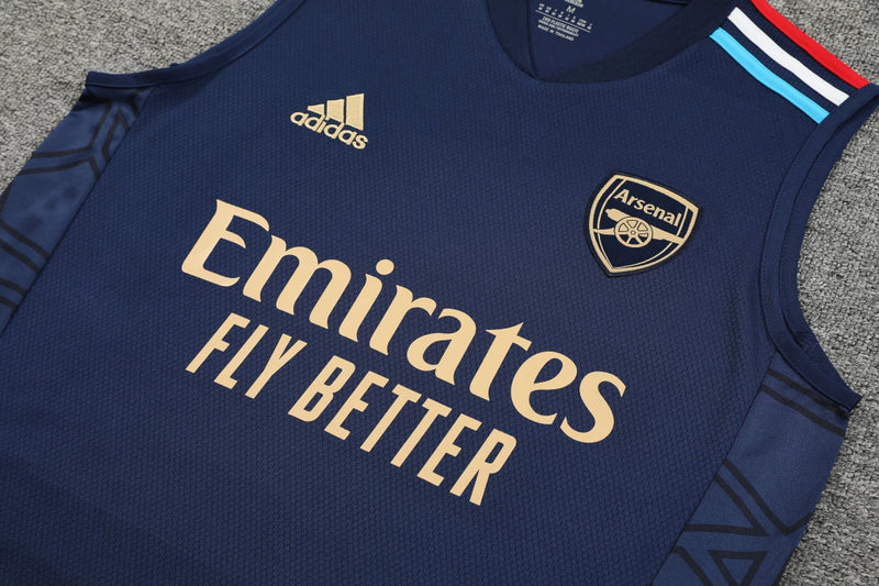 Conjunto Regata Arsenal Training 2023/24 Adidas - Azul Escuro
