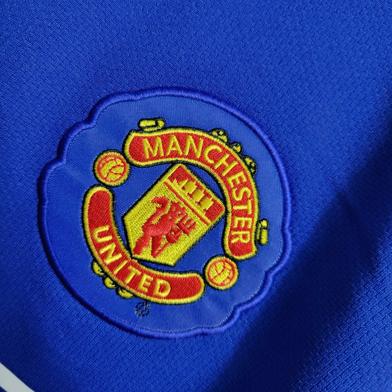 Camisa Retrô Manchester United Nike 2007/08 Masculino Azul