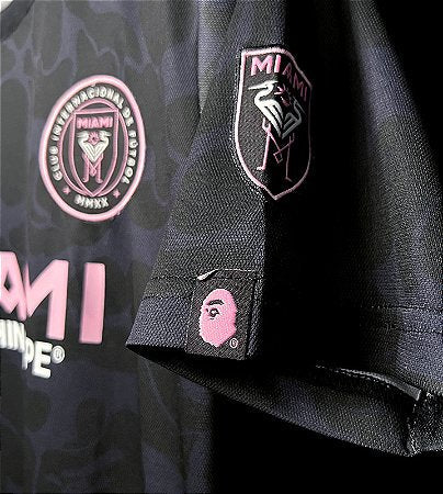 Camisa Inter Miami X Bape 23/24 Torcedor Preta