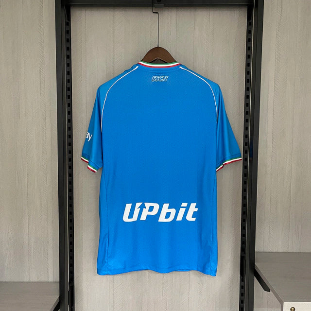 Camisa Napoli I Home 2023/24 Torcedor EA7 Masculino Azul