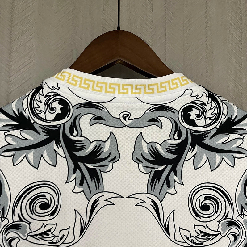 Camisa Seleção Itália x Versace Torcedor 2023/24 Masculino Branco