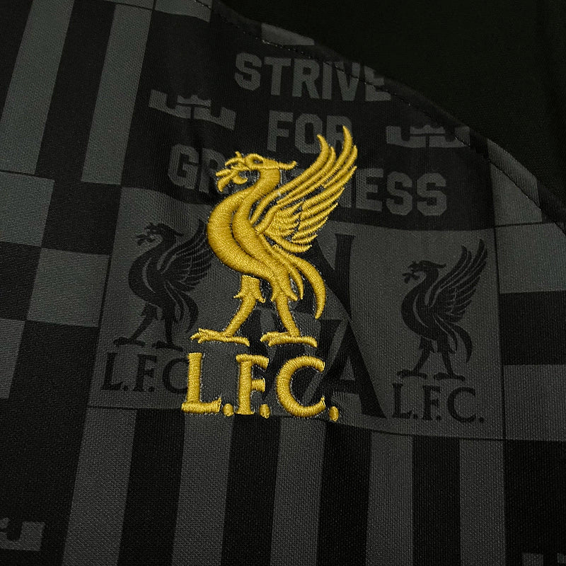 Camisa Liverpol x LeBron Nike Torcedor 2024/25 Masculino Preto