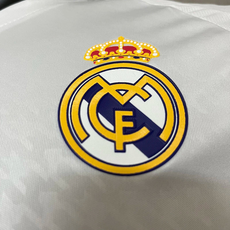 Camisa Real Madrid I Home 2024/25 Jogador Masculino Branco