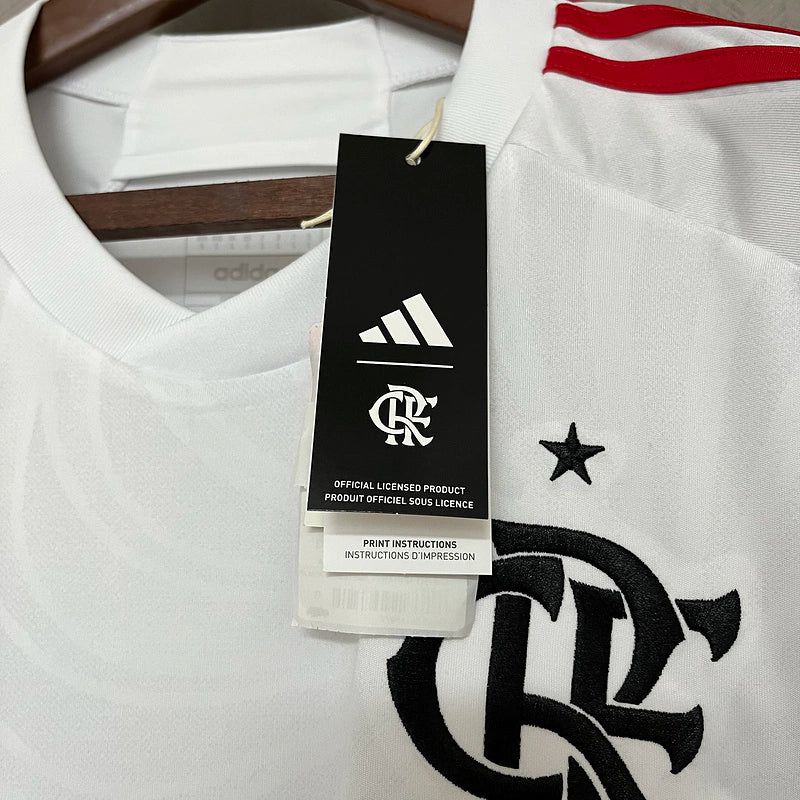 Camisa Flamengo II Away 2024/25 Adidas Torcedor Masculino Branco