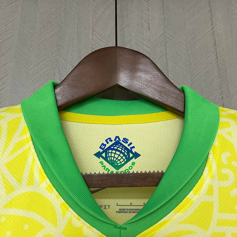 Camisa Seleção Brasileira I Home Nike Torcedor 2024/25 Masculino Amarelo