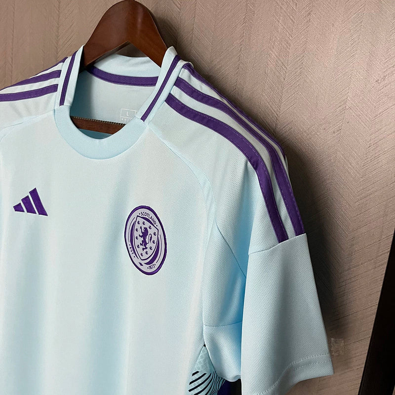 Camisa Escócia II Away Adidas Torcedor 2024/25 Masculino Azul Claro