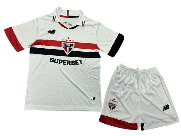 Kit Infantil Tricolor Paulista 24/25 New Balance - Branco