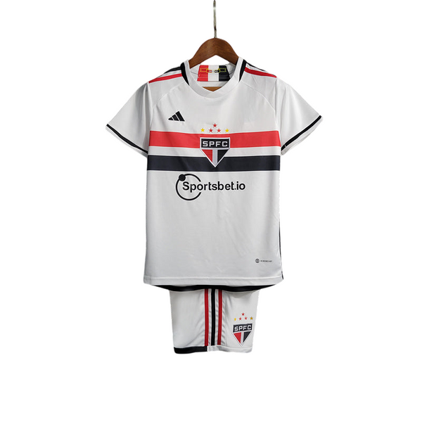 Kit Infantil Tricolor Paulista Home 23/24 - Branco