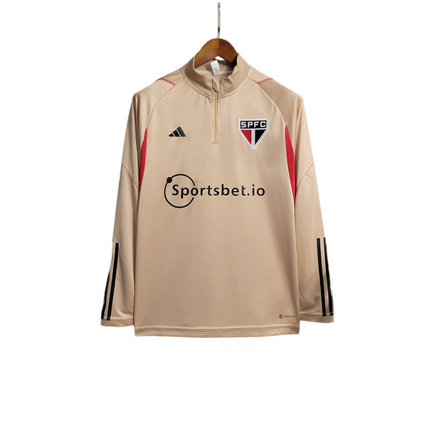 Blusa Tricolor Paulista Meio Ziper 23/24 - Bege