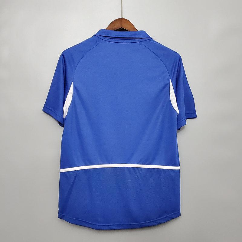 Camisa Retrô Brasil II Away Nike 2002/03 Masculino Azul