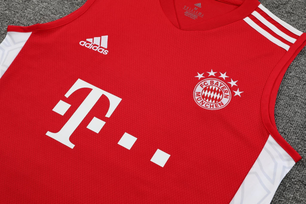 Conjunto Regata FC Bayern 23/24 Adidas - Vermelho