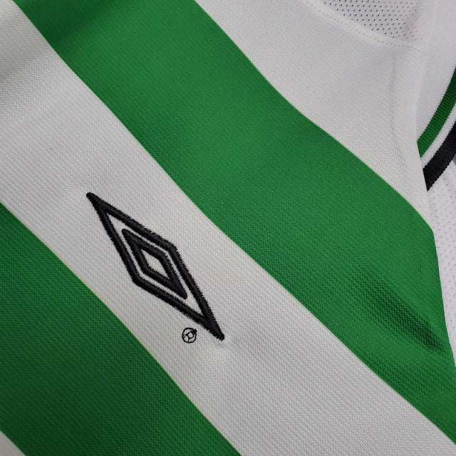 Camisa Celtic Retrô 2001/2003 Verde e Branca - Umbro