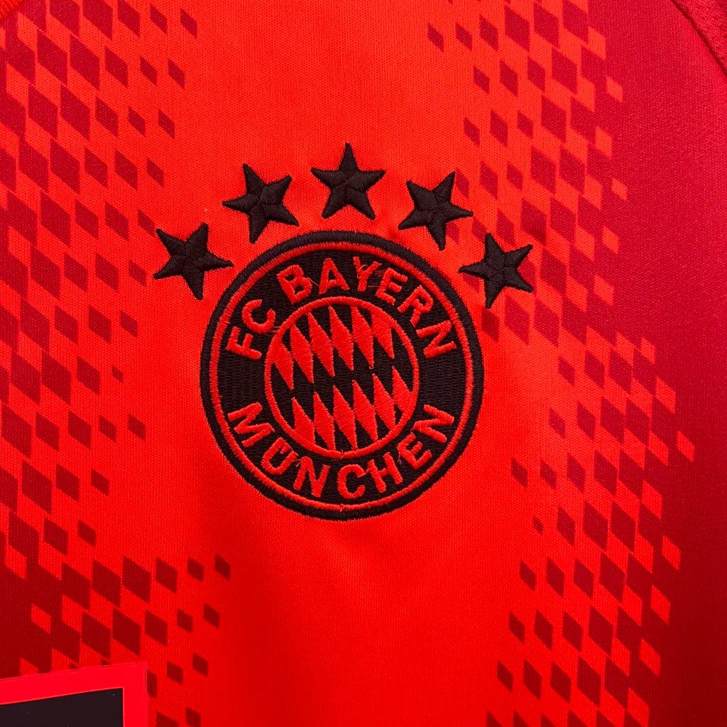 Camisa Bayern de Munique I Home Adidas Torcedor 2024/25 Masculino Vermelho