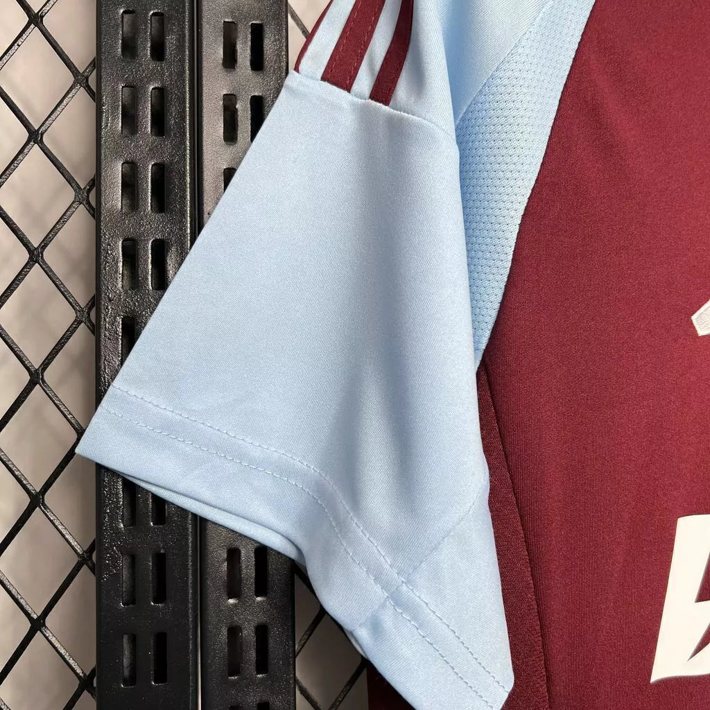 Camisa Aston Villa Adidas I Home 2024/25 Masculino Grená