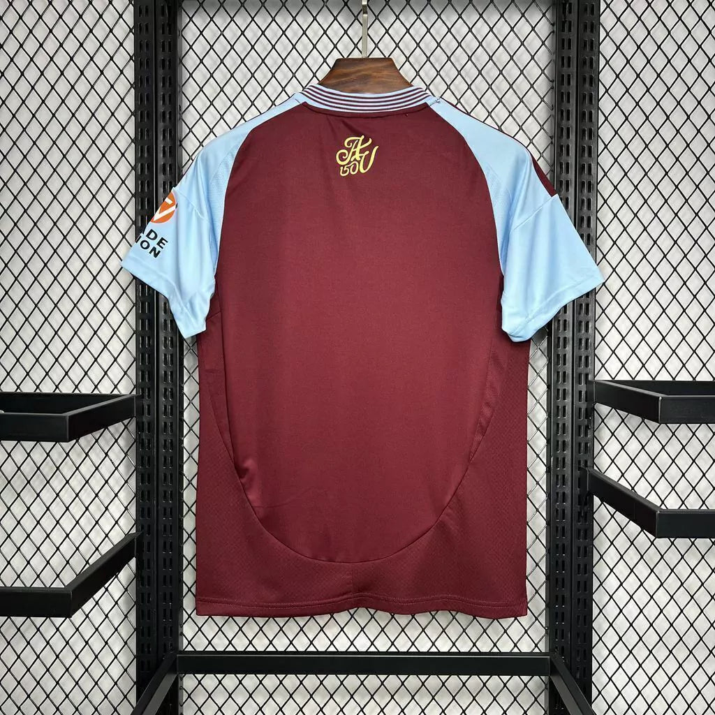 Camisa Aston Villa Adidas I Home 2024/25 Masculino Grená