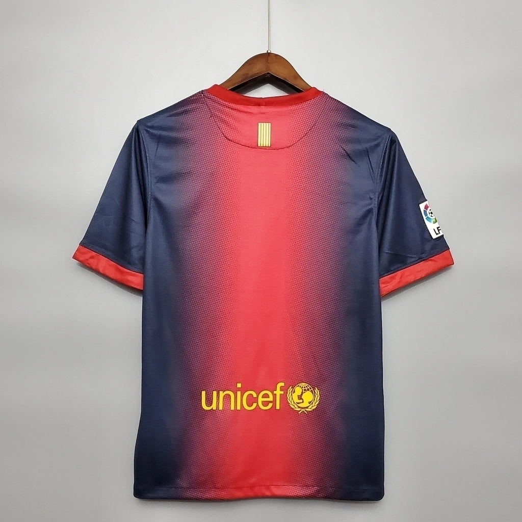 Camisa Retrô Barcelona Nike 2012/13  Masculino Azul Grená