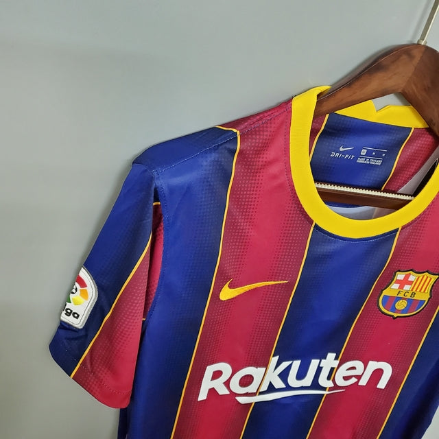 Camisa Retrô Barcelona Home 20/21 Torcedor Nike Masculina - Azul e Grená