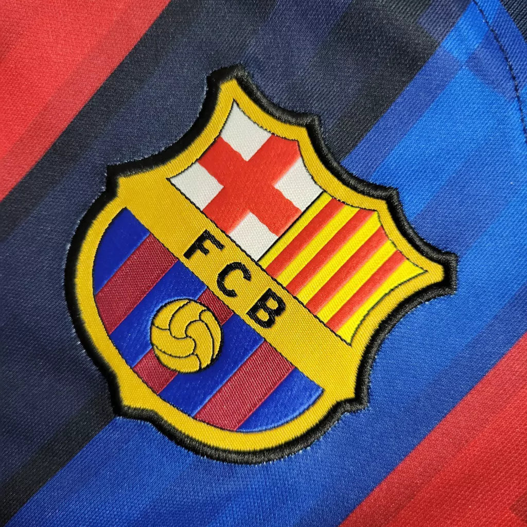 Camisa Barcelona I Home 2022/23 Torcedor Masculino Azul e Grená