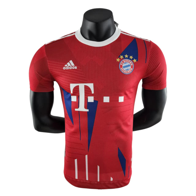 Camisa Bayern de Munique 10 Títulos Alemães 22/23 Jogador Adidas Masculina - Vermelho