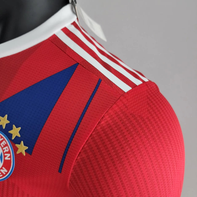 Camisa Bayern de Munique 10 Títulos Alemães 22/23 Jogador Adidas Masculina - Vermelho